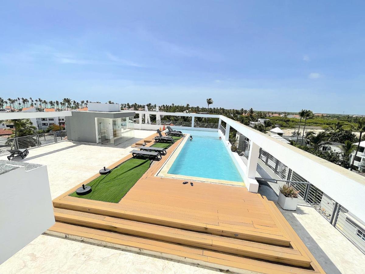 Rooftop Pool Ducassi Studio Suites Deluxe Hotel Beach Club & Spa Punta Cana Buitenkant foto